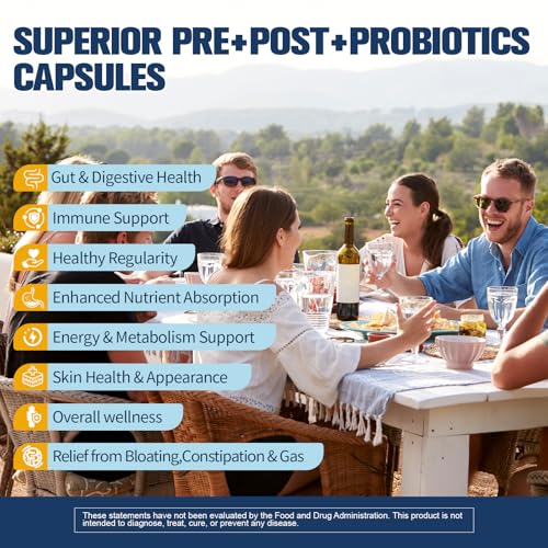 Image of Totaria (2 Packs) 5-in-1 Probiotic Prebiotic & Postbiotic for Women Men, 60 Billion CFU 24 Strains w /Digestive Enzymes, Slippery Elm, Daily Complete Gut Health, Digestive & Immune Support