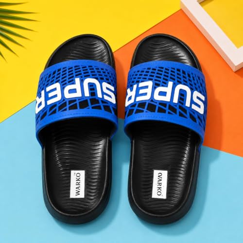 Image of WARKO Slippers For Men | Stylish Chappal For Boys | Soft Cushioned EVA Slides Slipper | Casual FlipFlop Daily Wear Footwear | Indoor Outdoor Use