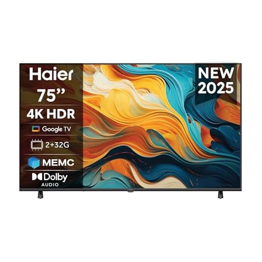Haier LED 4K UHD H75K85FUX 75" Smart TV, Google TV, Dolby Audio, HDR 10, Telecomando Smart, Google Assistant, Bluetooth 5.1, DBX TV, HDMI 2.1 x 4 [2025]