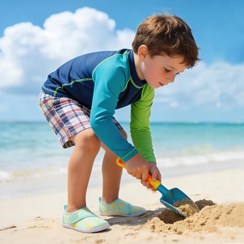 Image of LeIsfIt Toddler Water Shoes Boys Girls Barefoot Aqua Socks Kids Breathable Quick-Dry Swim Shoes for Beach Pool Surf