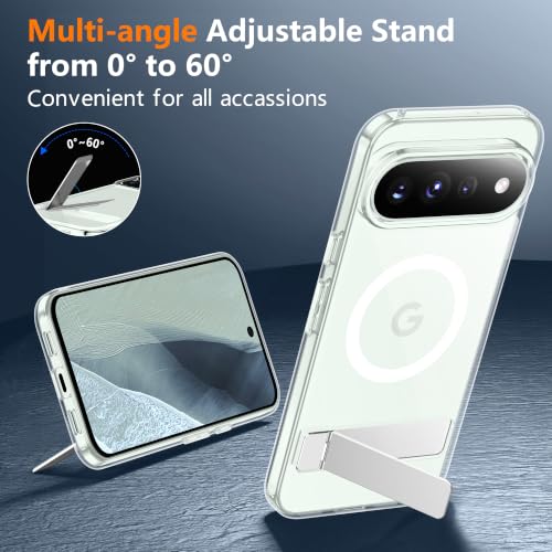 SPIDERCASE for Google Pixel 11 Pro Case, Built-in Stand, Clear by SPIDERCASE - Used condition - Image 3