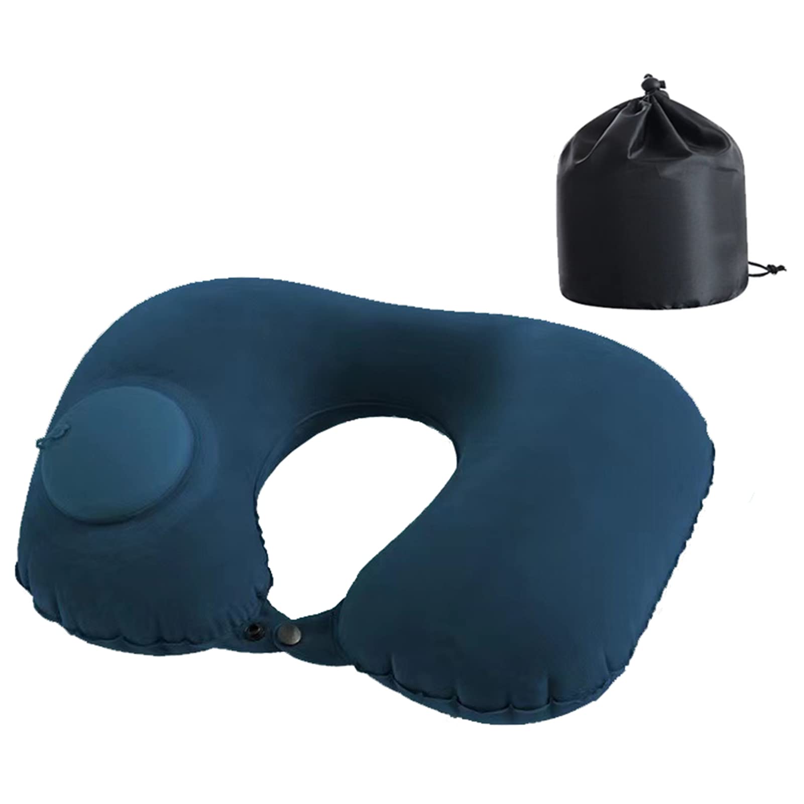 Cuscino da viaggio gonfiabile: cuscino da collo portatile a forma di U, adatto per aerei, auto, uffici e per dormire e riposare all'aperto