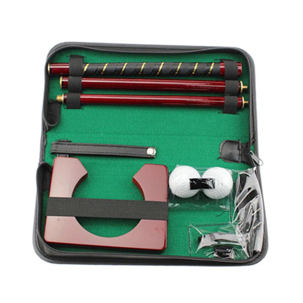 Portable Golf Putter Practice Set With Detachable Putter, Balls, For Travel Office Indoor Training Putter