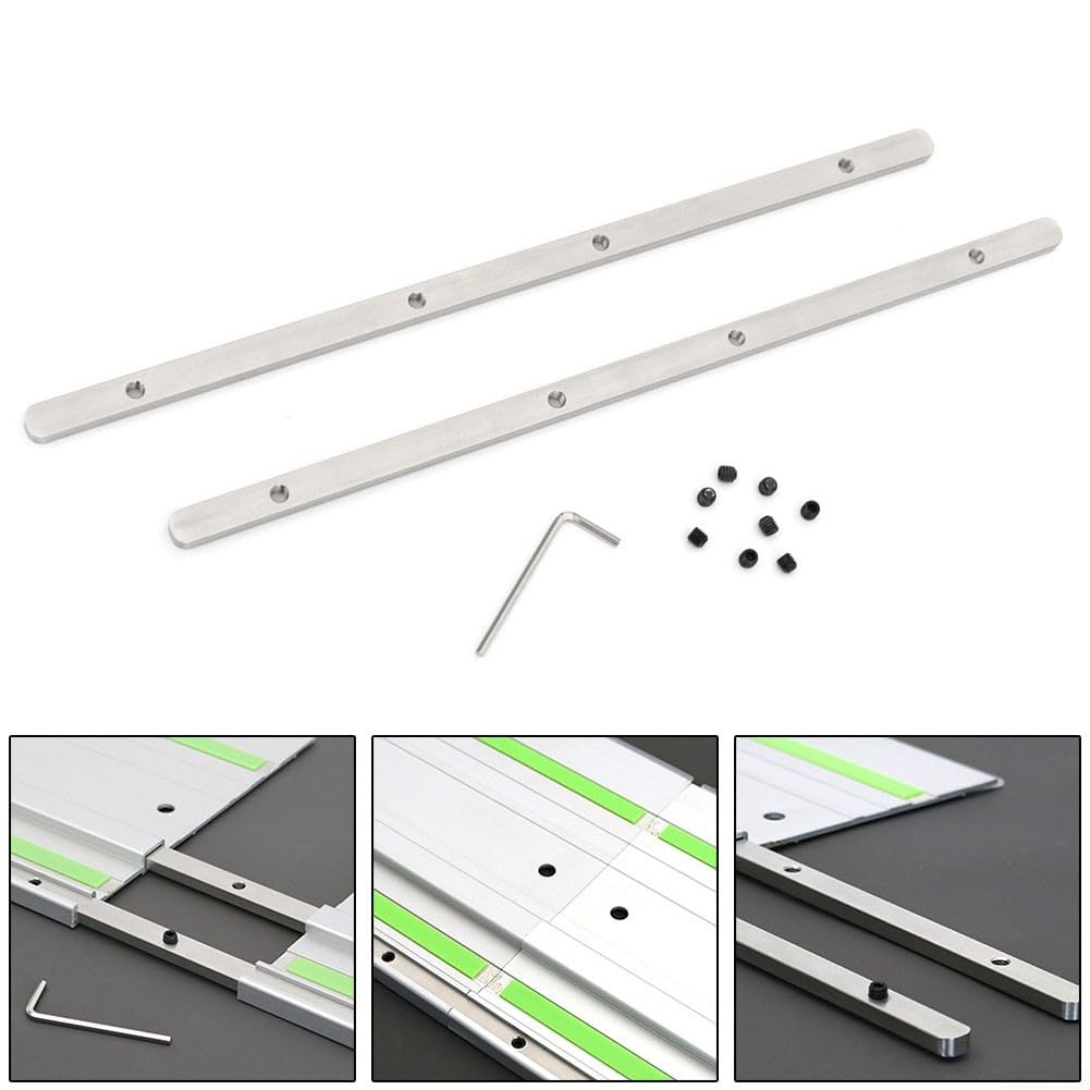 Kit d'accessoires de connecteur de rail de guidage 71358 pour scie à rail de scie à long coupe, solution en acier inoxydable pour une coupe sans couture