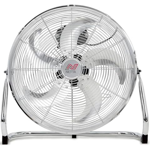 NETTA 18" Gym Floor Fan with Tilt Cover
