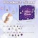 OuMuaMua 24 Days Christmas Advent Calendar 2025, Charm Bracelet Making Kit, Purple Charm Beads, Countdown Calendar DIY Jewelry Making Kit for Adults Women Teens Girls Kids Xmas Holiday Birthday Gifts