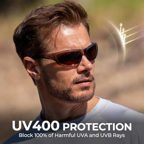 Image of KastKing Hiwassee Polarized Sport Sunglasses for Men and Women, Wrap Sunglasses for Fishing Cycling and Running,UV Protection
