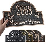 Reflective Address Plaque WALL MOUNTED - Persoanlized House Number Plaque Sign,Address House Numbers