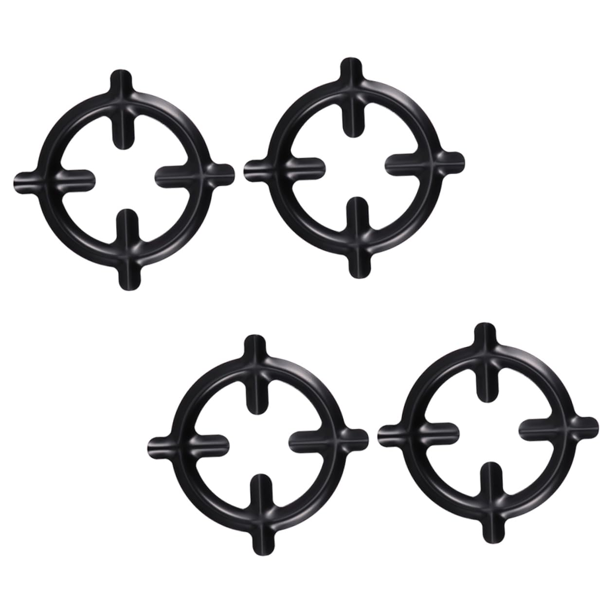 DOITOOL 4Pcs Pot Stands Durable Iron Stove Cooker Plates for Gas Stove Heat Resistant Support for Espresso Coffee Pots Essential Kitchen Accessory