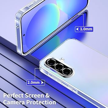 Coverzone Galaxy S26 ile uyumlu Kılıf Süper Şeffaf ve pürüzsüz yüzeyli Kamera Korumalı Yüksek Kalite Silikon Kapak Şeffaf