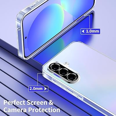 Coverzone Galaxy S26 ile uyumlu Kılıf Süper Şeffaf ve pürüzsüz yüzeyli Kamera Korumalı Yüksek Kalite Silikon Kapak Şeffaf