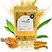 Veda Naturals Kurkuma Pulver (120g) 100% Extrakt powder - Curcuma, Turmeric, Curcumin - Gewürz für Gerichte, curry, tee - Laborgeprüft für EU