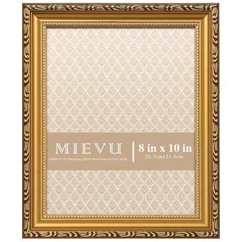 MIEVU 8×10 Gold Picture Frame Cover