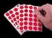 ChromaLabel 3/4 Inch Circle Sticker Labels, Easy to Write On Round Colored Stickers, 42 Sheets of Permanent Adhesive Labels - 1008 Sticky Dots, Red Dot Stickers