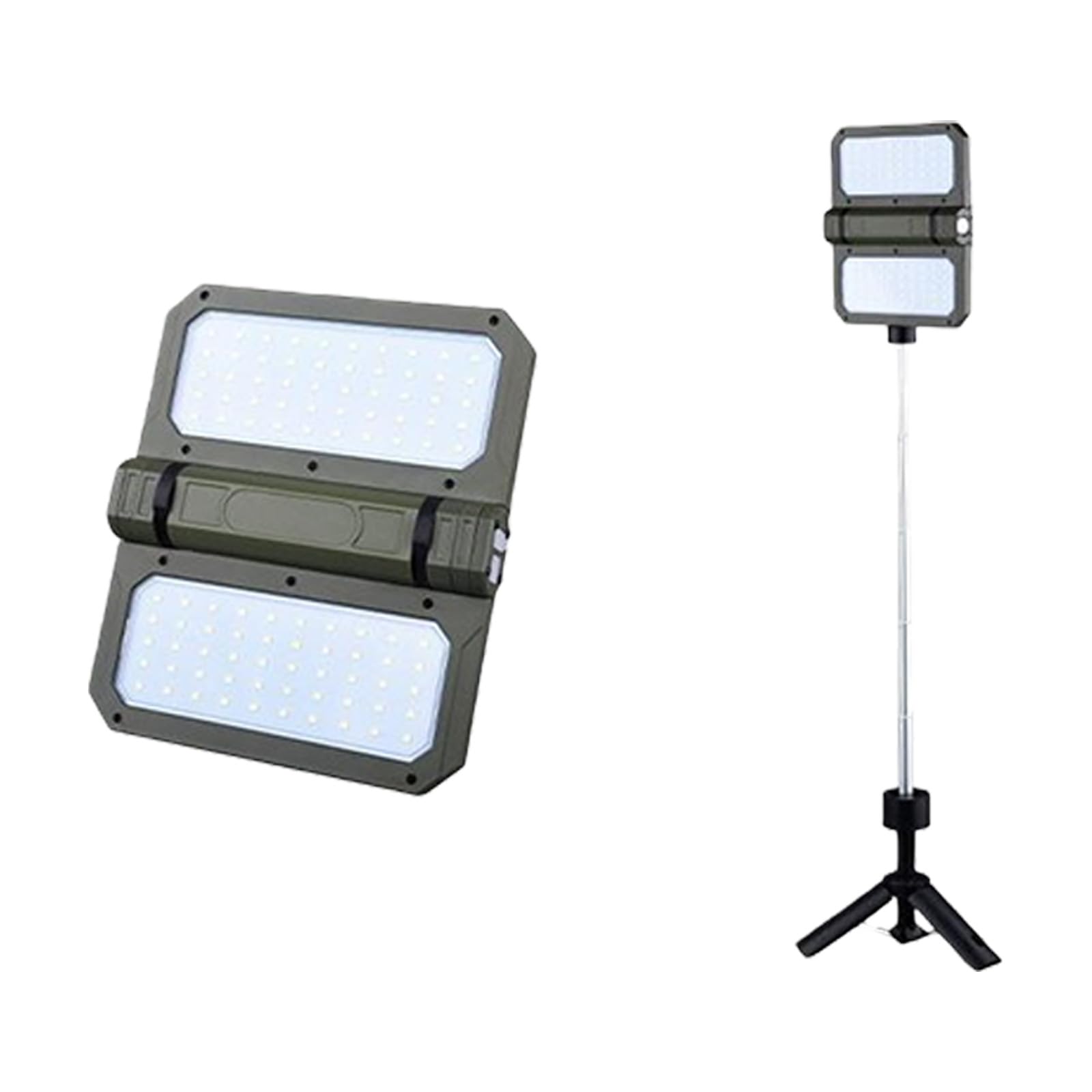 Lampada solare da campeggio con batteria da 5000 mAh e supporto regolabile per esterni
