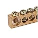 Tool parts 5 Positions Electric Distribution Wire Screw Terminal Ground Copper Neutral Bar