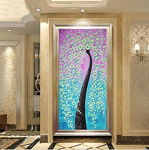 Broderie Diamant Arbre Porte-bonheur 50x120cm Grand Format Peinture 5D pour Salon