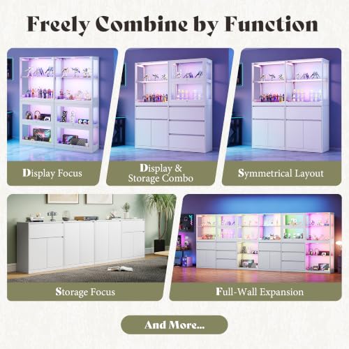 Image of AMERLIFE Modular DIY 3-Drawer Storage Cabinet, 32 x 16 x 36 Inch