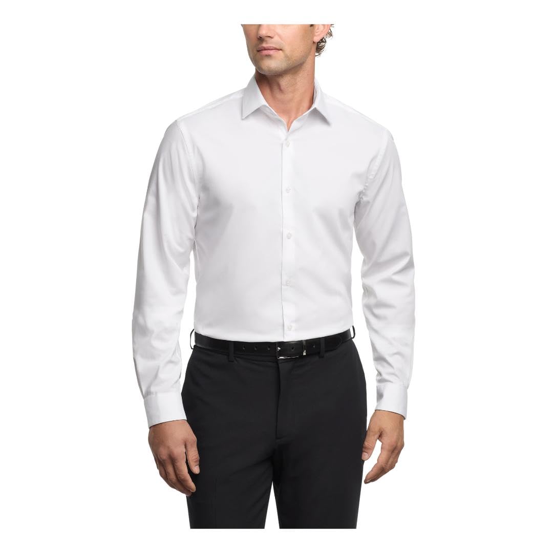 Van Heusen Men's Dress Shirt Slim Fit Comfort Performance Stretch