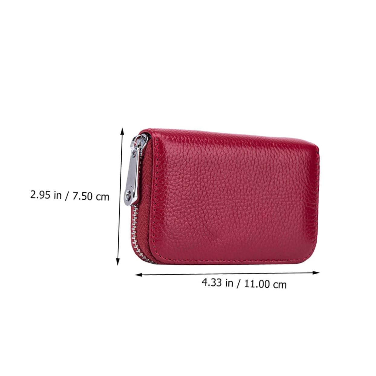 PartyKindom Wallet Holder Compact Card Pouch with Slots Genuine Rfid Protector for Secure Storage of Ids Receipts Items
