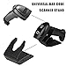 Barcode Scanner Holder, Universal Barcode Scanning Bar-Code Reader Cradle Holder Wall Mount Fit with Hardware (A)