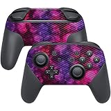 MightySkins Carbon Fiber Skin for Nintendo Switch Pro Controller - Star Power | Protective, Durable Textured Carbon Fiber Finish | Easy to Apply, Remove, and Change Styles | Made in The USA