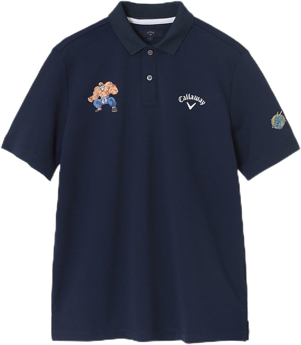 Callaway ネイビー 柄ポロシャツ 、パンツLLアンダーシャツＬ Callaway ネイビー 柄ポロシャツ 、パンツLLアンダーシャツL