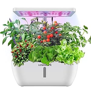 Hydroponics Growing System,12 Pots Indoor Herb Garden Starter Kit with Led Grow Lights, Intelligent Circulating Water…