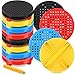 Zhehao 12 Pack Mini Magnetic Bead Board Multicolor Round Magnetic Drawing Board Drawing Stylus Magnet Tablet Pad Erasable for Teens School Kindergarten Educational Magnet Toys Gift