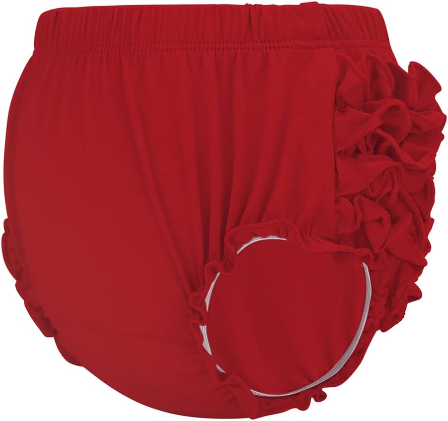 Century Star Baby Bloomers Ruffle Diaper Cover for Toddler Girls Newborn Toddler Kids Panties Bloomers Girl's Cotton Shorts - Image 3