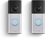Ring Wired Doorbell Plus (Newest Model) — Retinal 2K with wide-angle video, 4x Enhanced Zoom, and Low-Light Sight, Polished Mocha