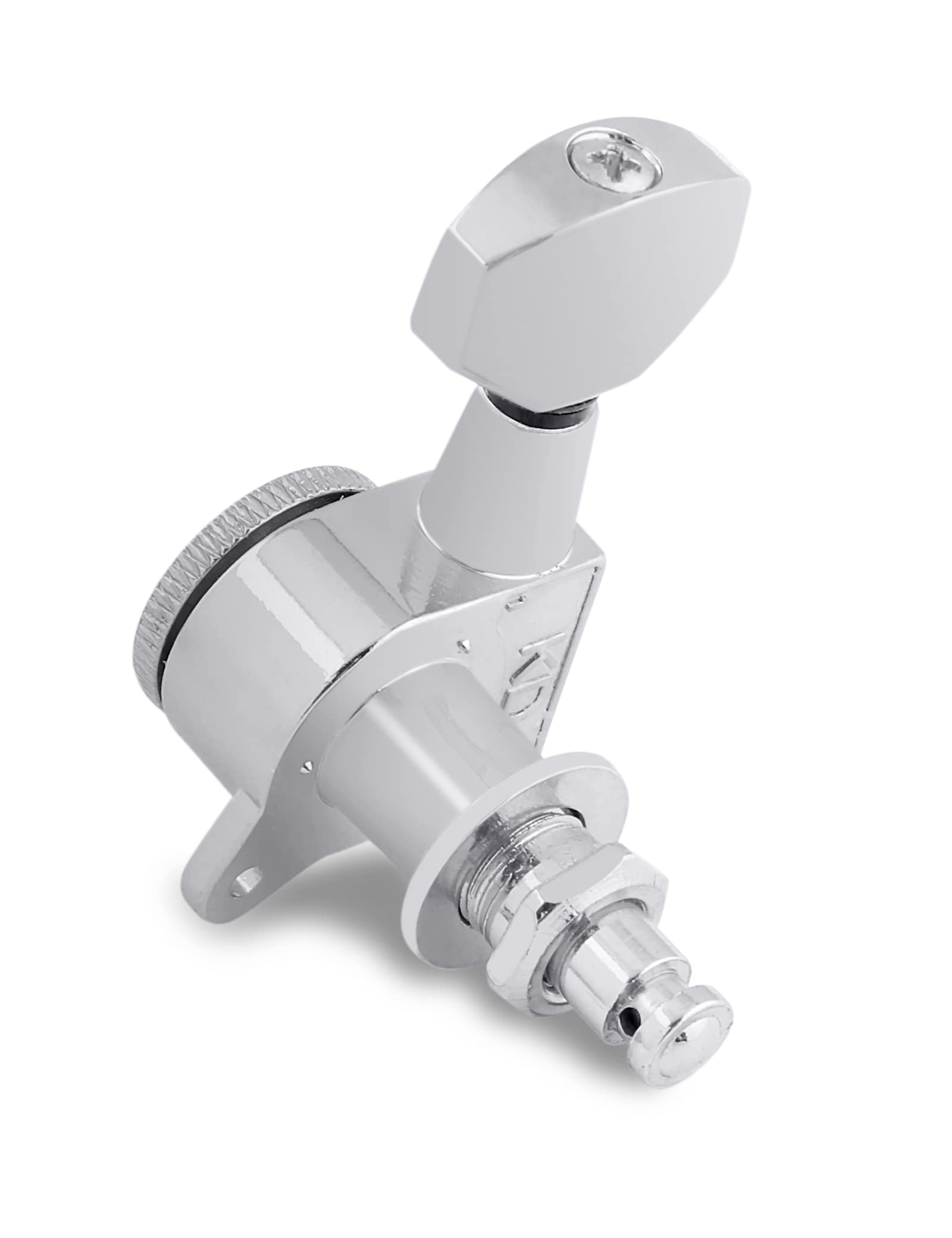 Rubatone Feststellbare Stimmwirbel für Gitarrensaiten, versiegelte Mechaniken, Stimmschlüssel, 15,2 cm, für Rechtshänder, E-Gitarre oder Akustikgitarre, Chrom