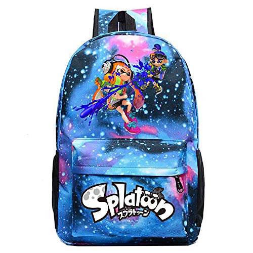 Splatoon Mochila Casual Informal de la Marca Tide Versión Coreana