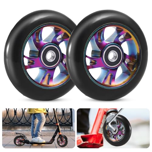 MEYAGOT Lot de 2 roues de rechange ABEC-9, pour tous types de scooters et kickscooters