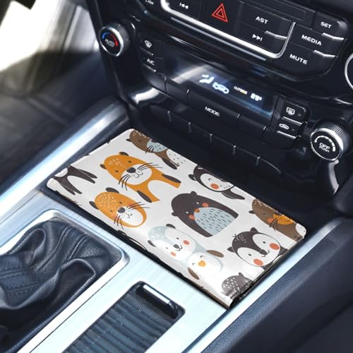 Organizador de documentos para auto cuero miniatura 5
