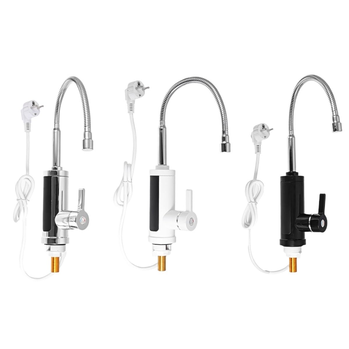 Podgrzewany kran 3000 W 220 V elektryczny przepływ kuchenny podgrzewacz wody z kranu natychmiastowy kran ciepła woda z kranem zimny bezzbiornikowy podgrzewacz wody z natychmiastowym zaworem