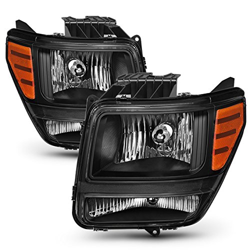 AKKON - For 2007-2011 Dodge Nitro Headlights | OE Factory Style Black Housing Clear Lens Driver And Passenger Side Direct Replacement product thumbnail 9