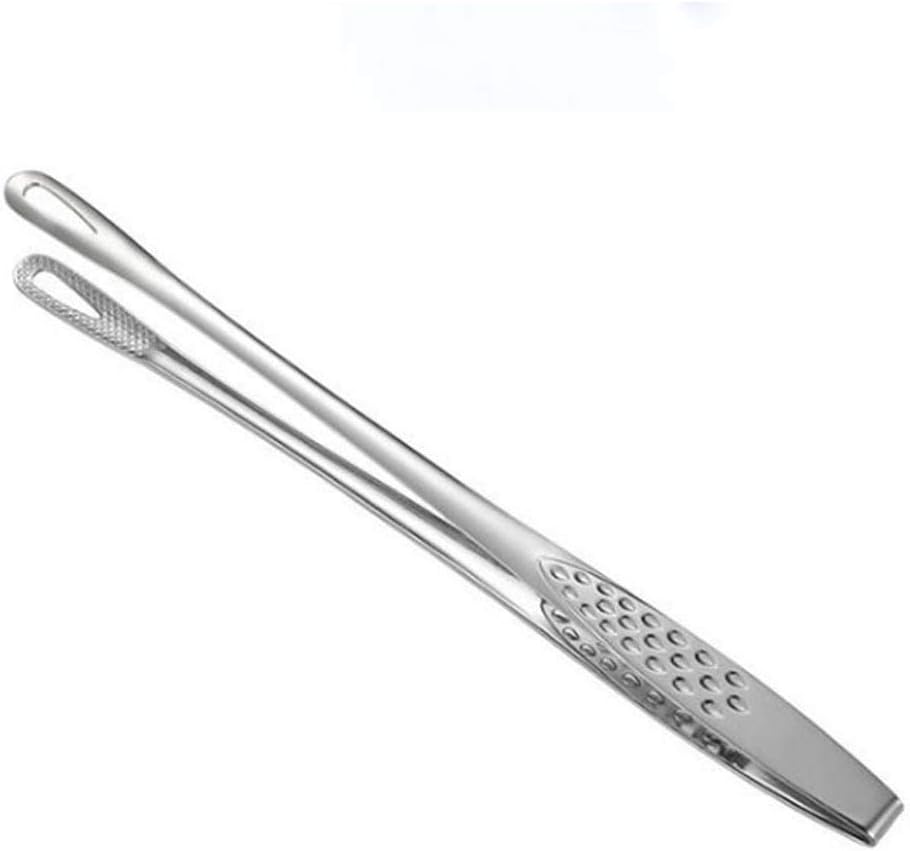 1 Piece of Stainless Steel Food Tongs Barbecue Kitchen Service Fried Fish Steak Accessories