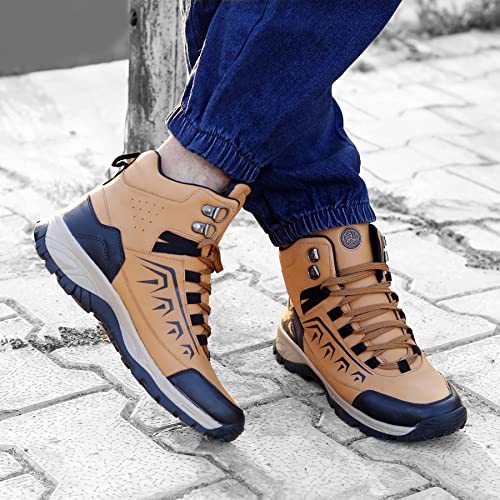 Image of Bacca Bucci Deodar 6 inches Riding Boots for Mountaineering Backpacking Hiking and Trekking