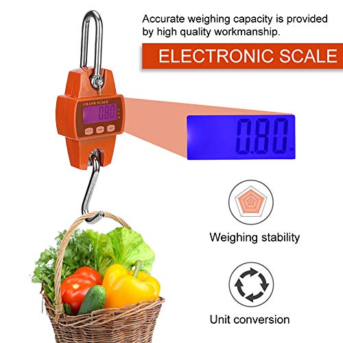 Báscula colgante digital mini 300 kg LCD miniatura 4