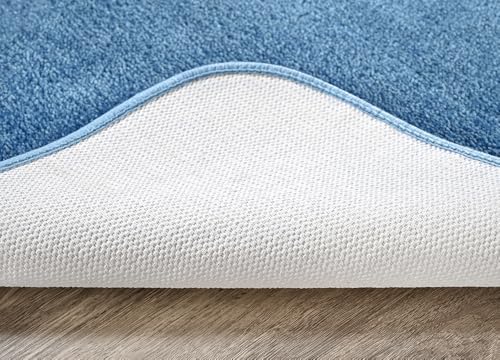 Set de 3 Tapetes Tradicionales Nylon Lavables Azul miniatura 4