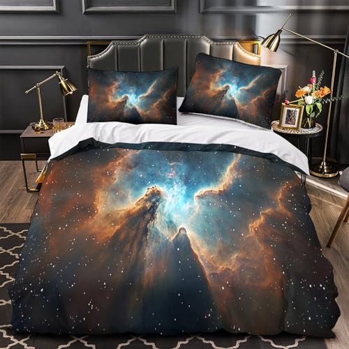 Parure de couette 3D lavable en machine et microfibre grand teint - 2