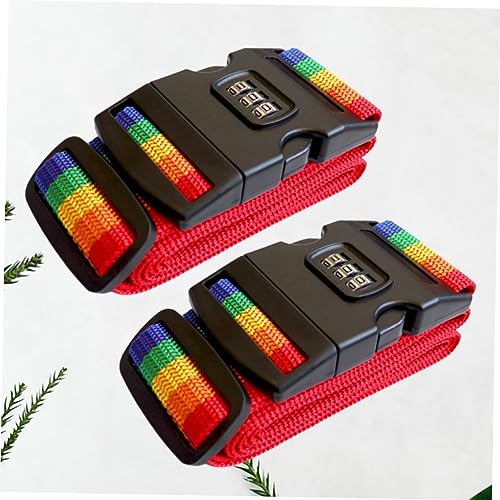 VALICLUD 4 Peças Com Alças De Bolsa Amarração Mala De Viagem Encadernando Trava De Segurança Bagagem