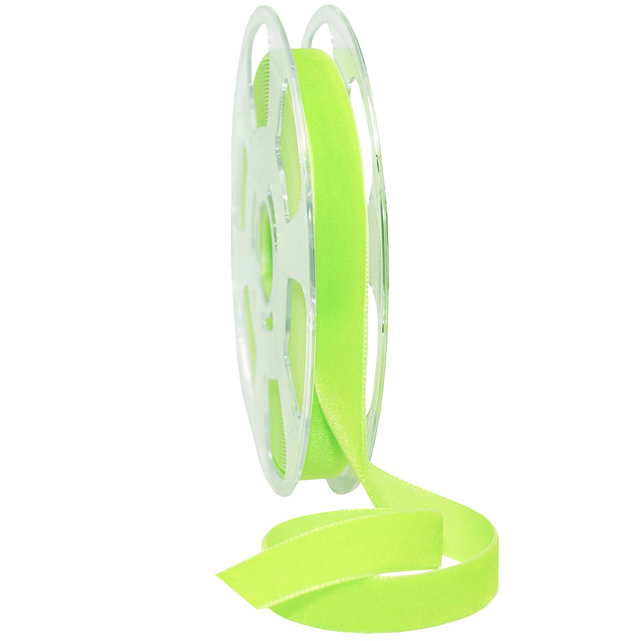 Morex Ribbon Tela, poliéster, lima, 7/8 pulgadas x 11 yardas