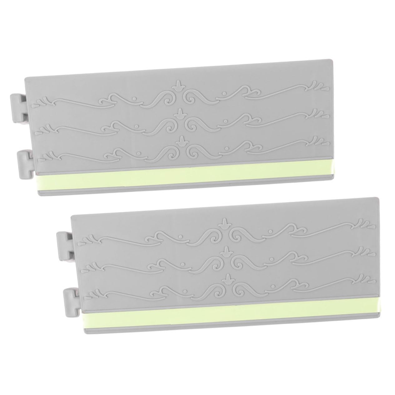 MUCKLILY Wheelchair Ramps for Doorways 2 Pack Glow in Dark Robot Vacuum Curb Driveway Scooter Reducer