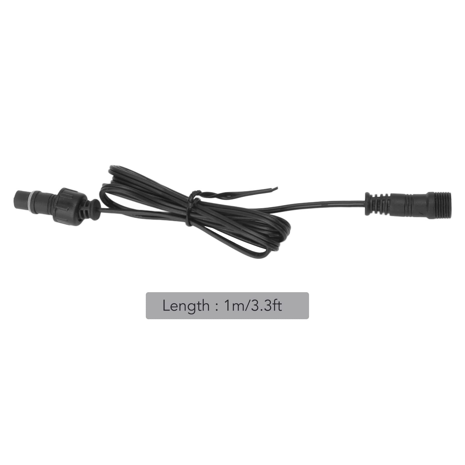 5Pcs 3.3 Ft Outdoor Extension Cord for Garden Lights Deck Lights - IP67 Waterproof 2-Pin Male to Female Connector Cable - Image 2