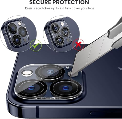 Image of Xmon Back Camera Lens Protector for iPhone 15 Pro (1 Pack) Premium Camera Glass Protector Guard, Anti-Scratch, Ultra-Clear, Easy Installation