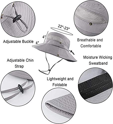 Men Women Sunscreen Cooling Hat Ice Cap Heatstroke Protection Cooling Cap Wide Brim Sun Hat With Uv Protection Black #TOP4