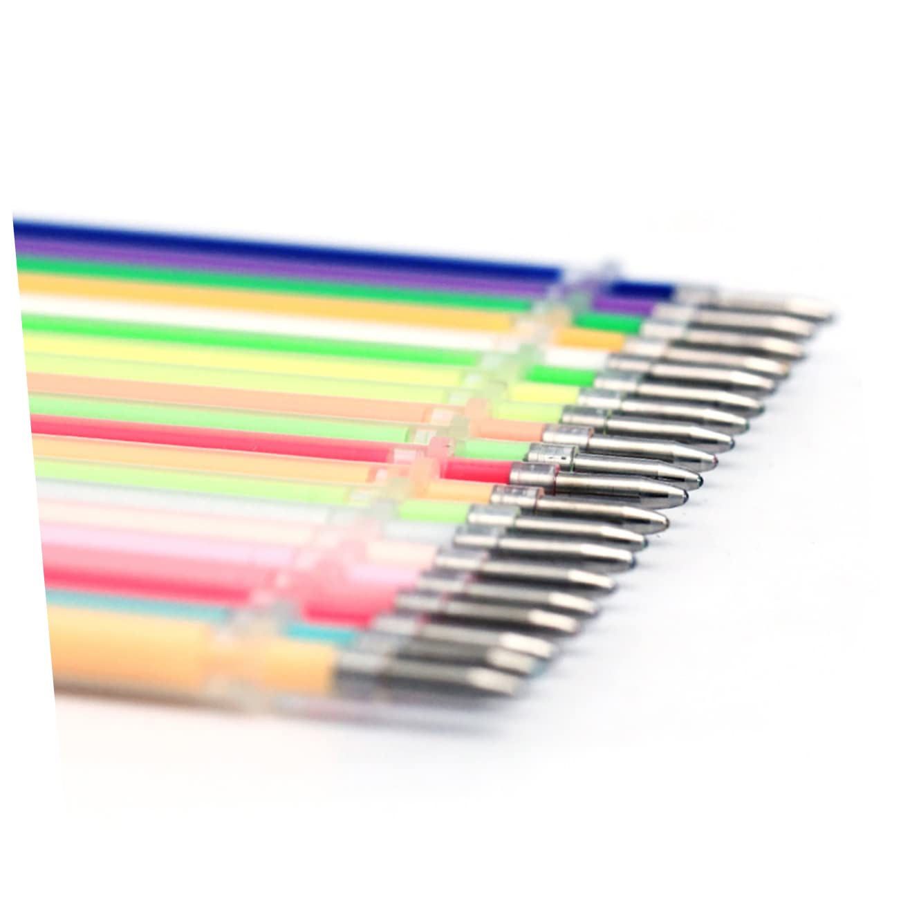 SHINEOFI 3pezzi Ricariche Gel Penne Glitterate Colorate Confezione Da Neon e Pastello Per Disegni Scrapbooking e Artigianato Inchiostro Sicuro e Fluido Per Libri Da Colorare e Diari