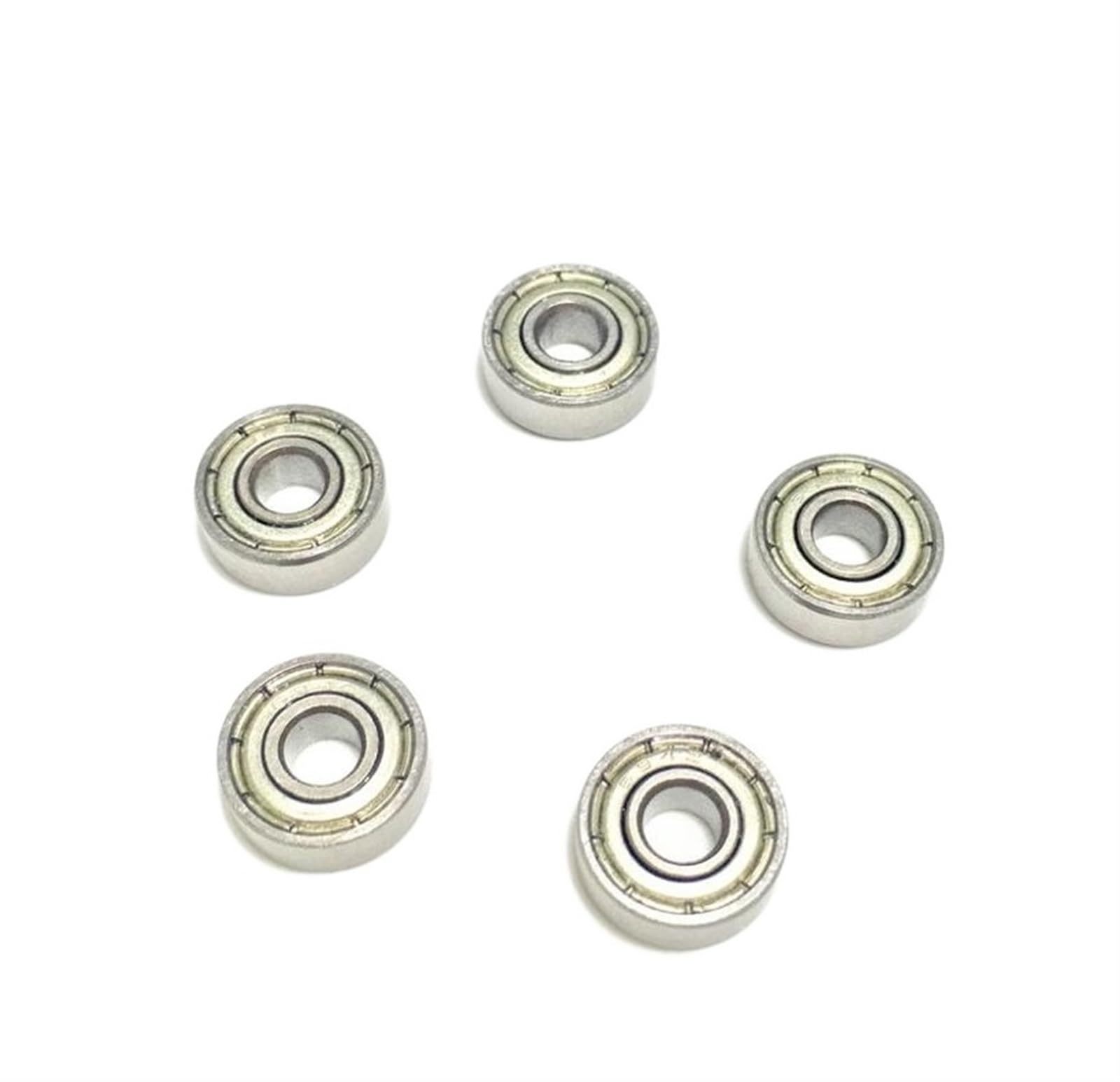 HYUJNAFZR Bimetal Seal Shield Micro deep Groove Bearing 10pcs 696ZZ 6x15x5mm Deep Groove Ball Bearing Double Metal Shield Miniature Bearings